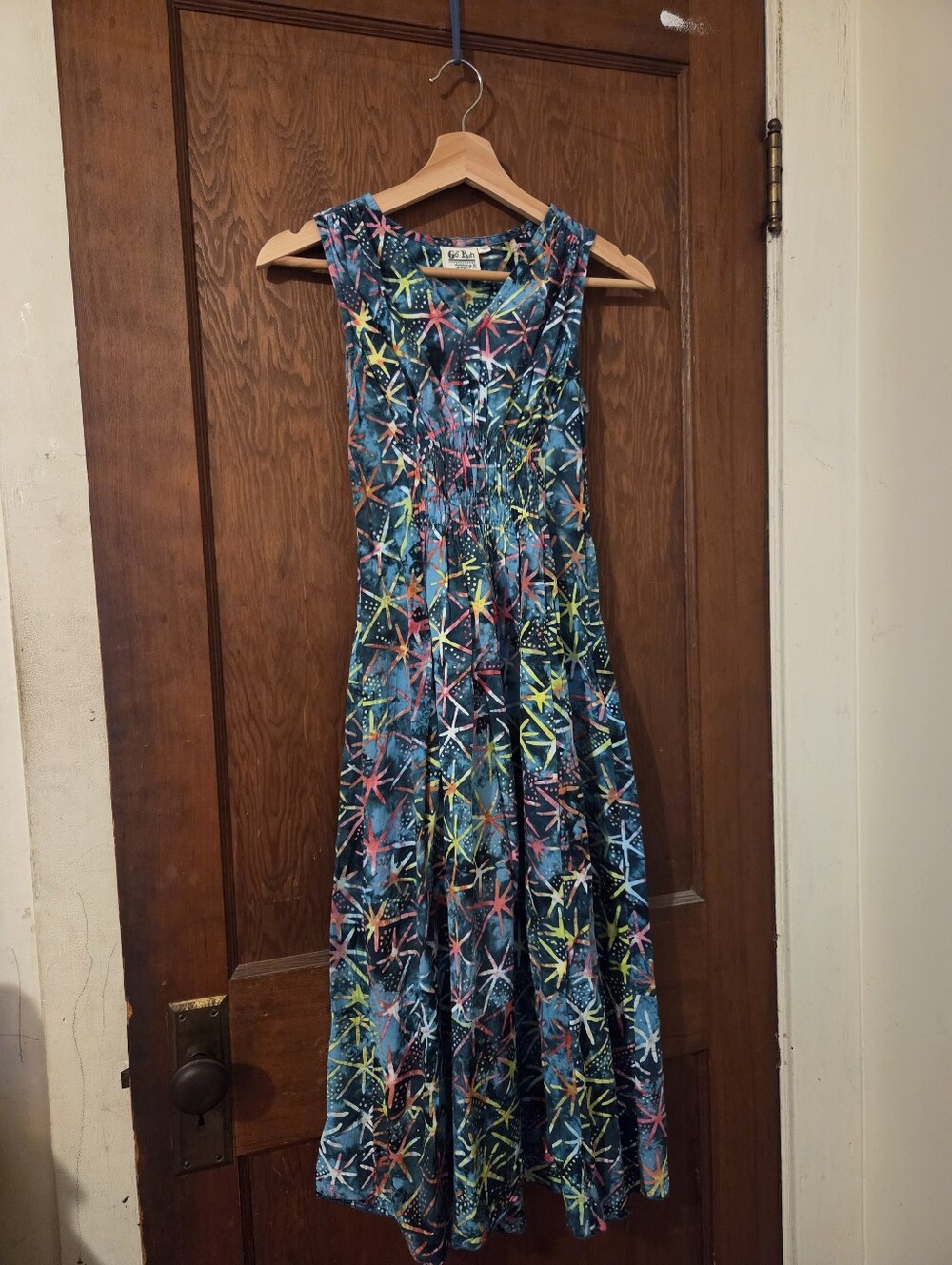 Go Fish Batik Hand-Dyed Midi Dress